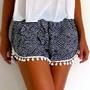 High Waist Tassel Shorts