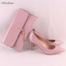 High Quality High Heels With Handbag