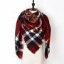 New Fashion Winter Scarf Women 2018 TriangLens Warm Plaid Scarf Luxury - CHICO AND SIMBA