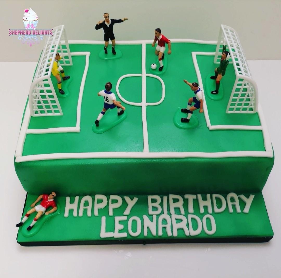 Football Pitch Birthday Cak...