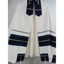 White and Blue Tallit