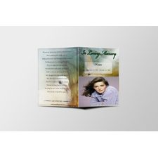 Lovely Dove Funeral Program