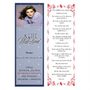 Dot Blue Funeral Bookmark