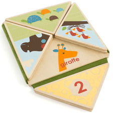 Skip Hop GIRAFFE SAFARI fold & play book
