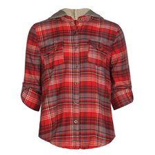 Adorable Frilled Girls’ Flannel Shirt