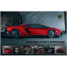 Lamborghini Aventador Poster LP750-4 Size 36 in x 24 in