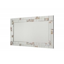 Perla Rectangular Wall Mirror with mother of Pearl Frame