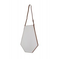 Leila Industrial Mirror leather strap 