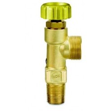 CGA 520; 3/8-18 NGT -  AV Series - Handwheel Operated (Small Cylinder)