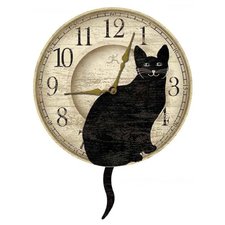 Infinity Instruments Wagging Cat Tail Pendulum Clock | Free Shipping
