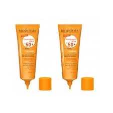 2 x Bioderma Photoderm Max Aquafluid Teinte Doree SPF50  Αντηλιακή Προστασία με Χρώμα για Λεπτόρευστη Φωτοπροστασία, Σκούρα Απόχρωση, 2 x 40ml