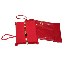 Red and Green Pearl Rakhi