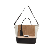 Diane von Furstenberg 440 Top Handle Embossed Croc Bag