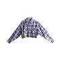 Long Sleeved Flannel Crop Top