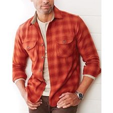 Flamingo Orange Wool Shirts supplier