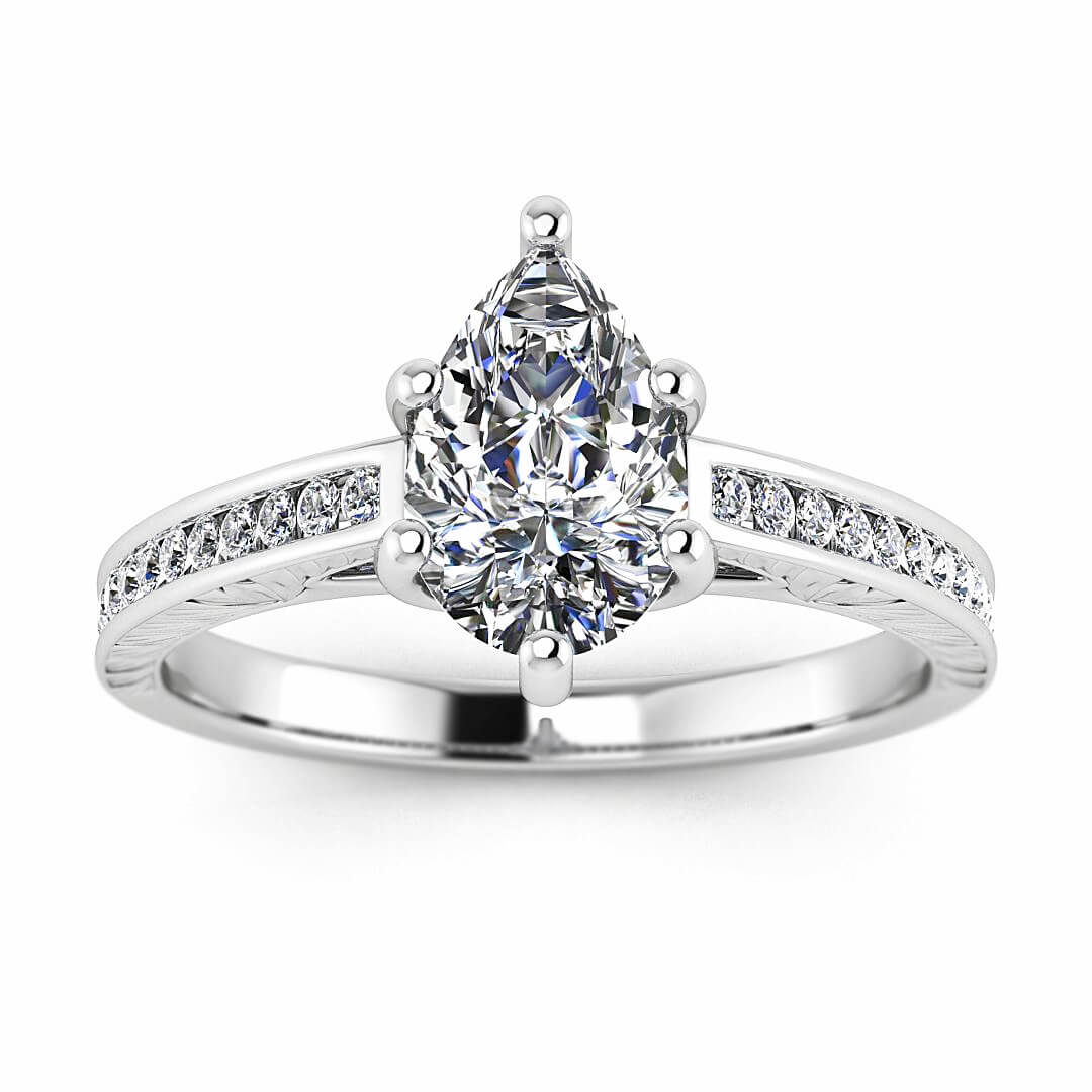 Pear Shaped Diamond Ring | ...