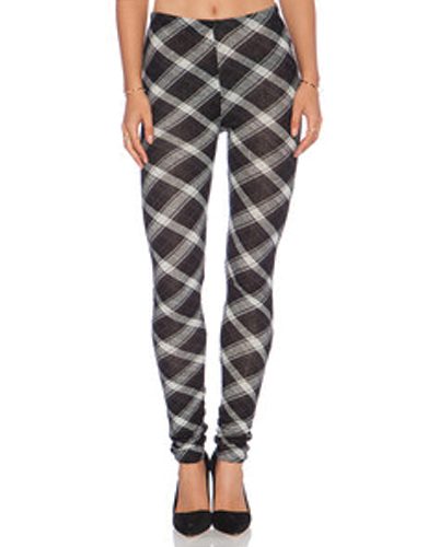 Black Check Leggings