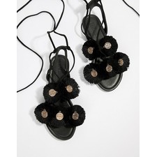 Funk Tie Leg Flat Sandals