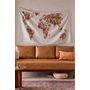  Botanical Floral Map Tapestry