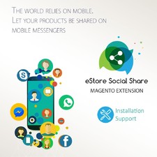 Magento social share extension - eStore Social Share