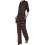 Brown Formal Flannel Jumpsuit