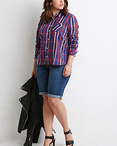 Blue Stream Oversized Flann...