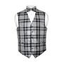 Black & White Checked Waistcoat