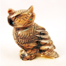 Buy Native American Livingston Picasso Marble Owl Jewelry