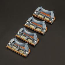 Hight Quality 4pcs/pack 5 1 Layers Men's Shaving Razor Blades Compatible for Gillettee Fusione Cassette Shaving