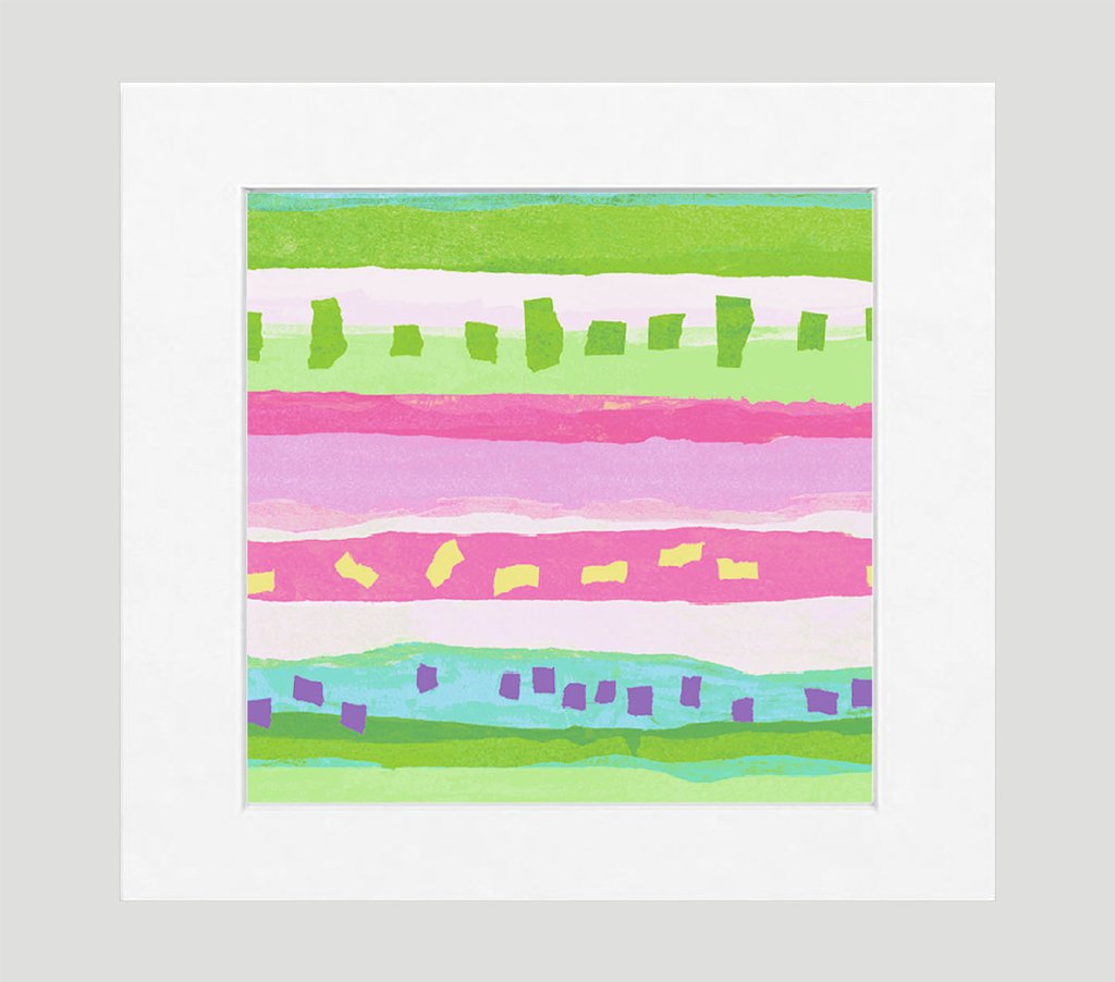 Confetti Pink Green Abstrac...