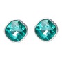 Rounded Square Crystal Earr...