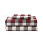 Bold Brick Shepherd Checks Flannel Bed Sheet