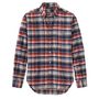Blue, Red and White Bold Check Flannel Shirt