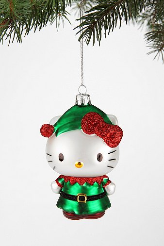 Hello Kitty Elf Ornament 
