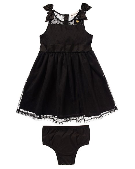 Black Mesh Dress With Bloomer - Apparel - Juicy Couture