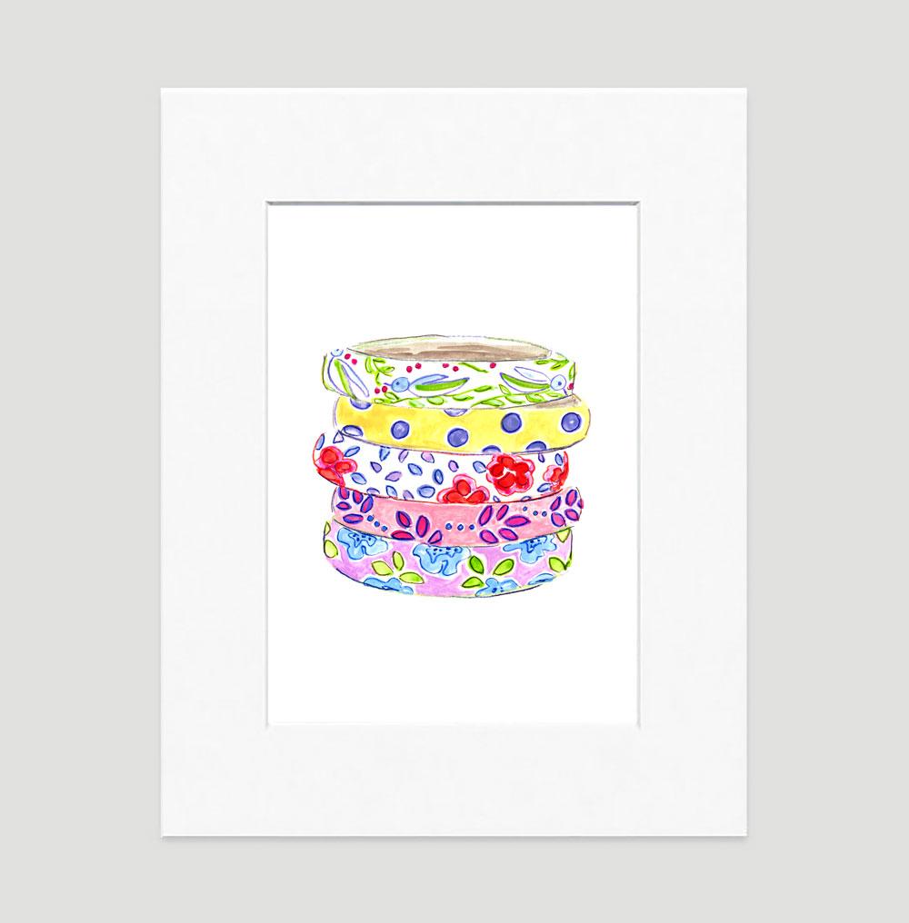 Beach Bangles Art Print