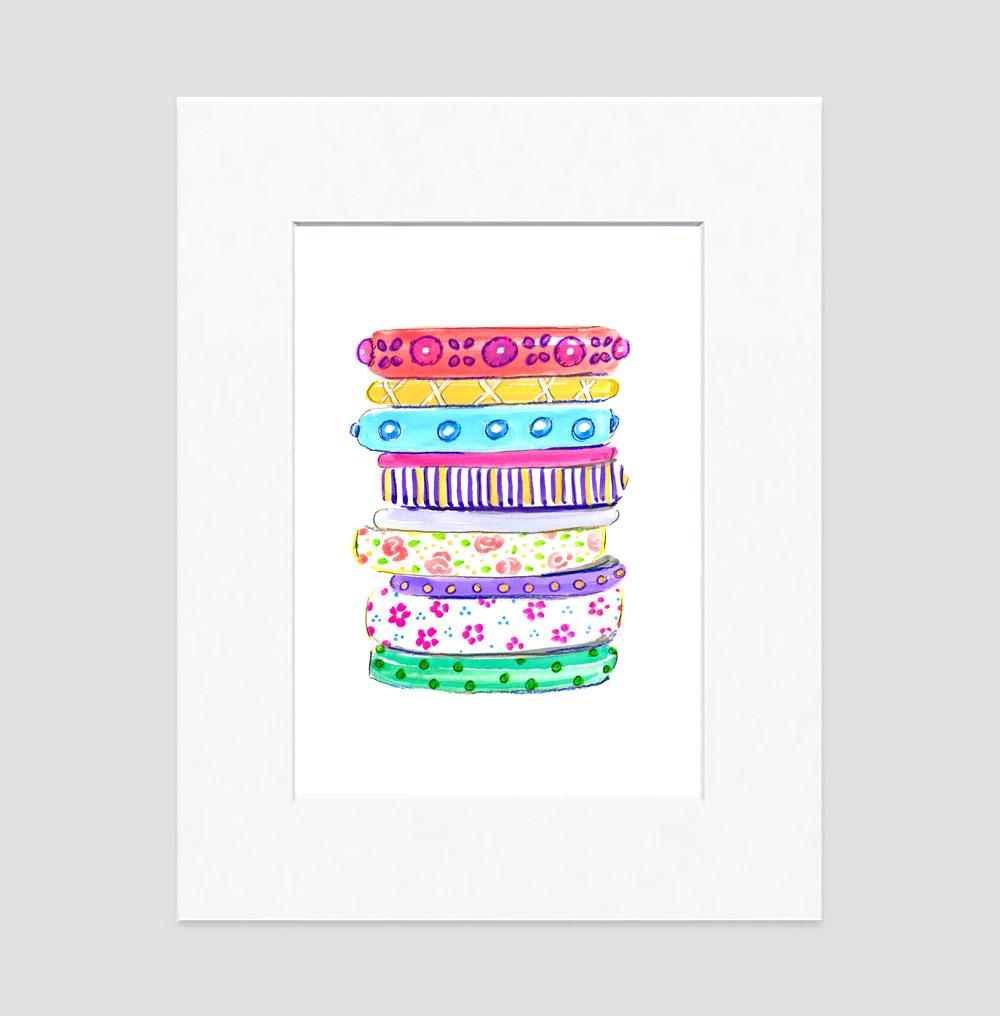 Bright Bangles Art Print