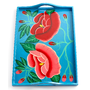 Heart of Haiti Tray, Periwinkle Floral - Papier-Mache - for the home - Macy's