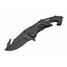 4.5" TACTICAL KNIFE WITH BLACK FINISH