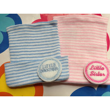little brother, little sister, newborn hospital hat, newborn hat, baby boy hat, baby girl hat, newborn boy hat, newborn girl hat, baby hat