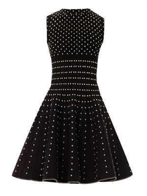 Pois luxe wool dress