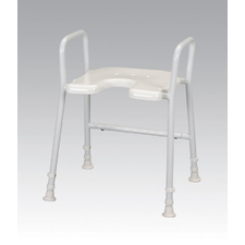 Days White Line Shower Stool