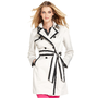 INC International Concepts Coat, Contrast-Trim Trench Coat - Womens Coats - Macy's