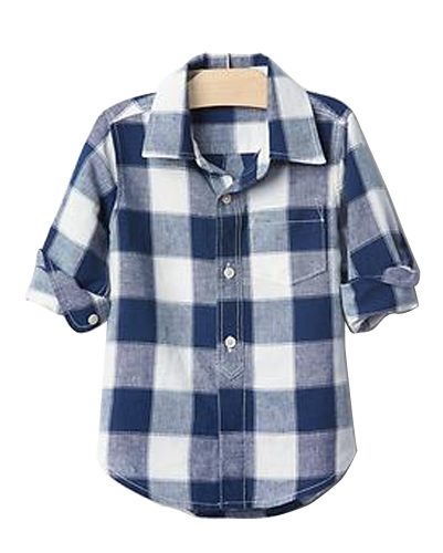 Blue White Bold Checks Baby...