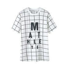 Alphabetic Oversized Flannel Tee