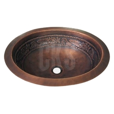 Copper Sinks | Copper Floral Bath Sink | Copper Kitchen Specialists