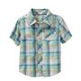 Calm Sea Checked Baby Shirt