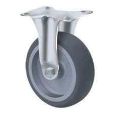 50mm TE11TPP_R General Grey Rubber Castor - Rigid