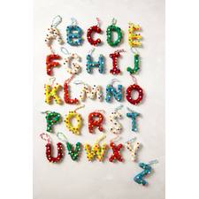 Pop Dot Monogram Ornament 