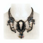 Crow Skull Necklace, goth c...